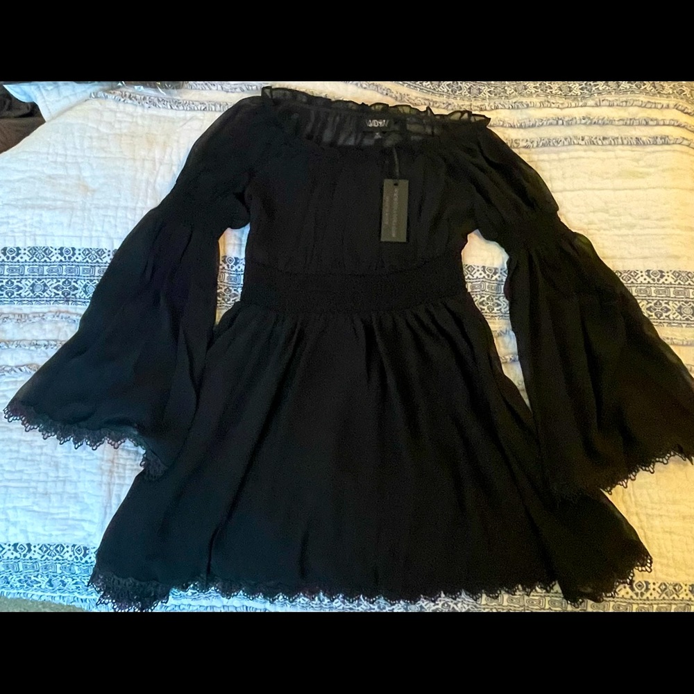 Dolls Kill Widow Midnight Perilous Journey Tunic Dress